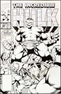 Dale Keown and Bob McLeod The Incredible Hulk #369 Freedom Force Cover Original Art (Marvel, 1990). In the wake of -