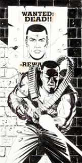 Don Perlin and John Dixon Bloodshot #22 Cover Original Art (Valiant, 1994). The word is out -- Bloodshot is -