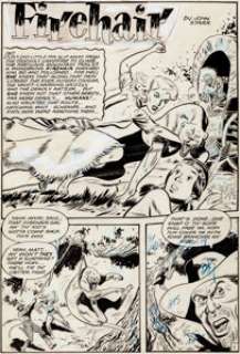 Bob Lubbers Rangers Comics #44 Page 1 Original Art (Fiction House, 1948). That Firebrand girl of the Golden West, -