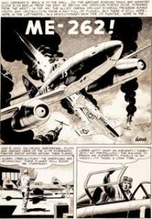 Wally Wood Blazing Combat #4 "ME-262!" Splash Page 1 Original Art (Warren, 1966). Archie Goodwin‘s Blazing -