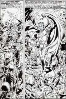 Herb Trimpe and Frank Chiaramonte Marvel Spotlight #12 Son of Satan Page 22 Original Art (Marvel, 1973). The -