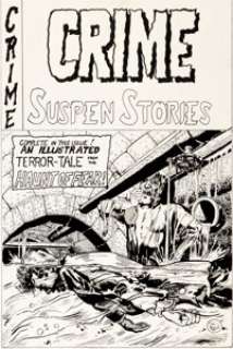 Dan Morton Nickel Library Series "Crime SuspenStories Cover" Original Art (San Francisco Comic -