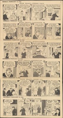 Dick Tracy- Daily Proof Sheet (1934) | Russ Cochran
