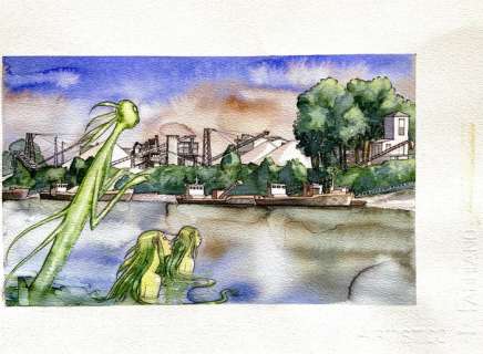 Marco Nizzoli | Marco Nizzoli - Illustrazione originale ad acquarello | Catawiki