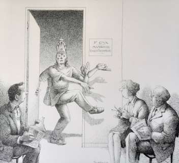 Serre, Claude | Serre, Claude - Dessin original - Khiné - Docteur Çiva - (1988) | Catawiki