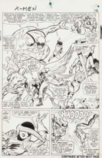 Jack Kirby and Chic Stone X-Men #9 Page 13 Original Art (Marvel, 1965). The Avengers meet the X-Men for the -