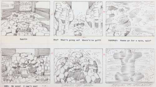 Jack Kirby Fantastic Four "The Frightful Four" Storyboard #23 Original Animation Art -
