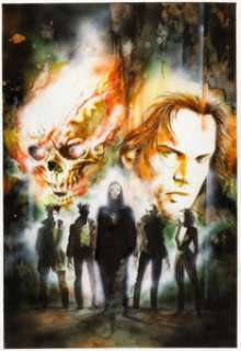 Leonardo Manco Werewolf by Night #6 Cover Original Art (Marvel, 1998). The Ghost Rider joins Jack Russell in -