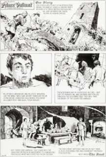 Gary Gianni and Mark Schultz Prince Valiant Sunday Comic Strip Original Art dated 4-2-06 (King Features -