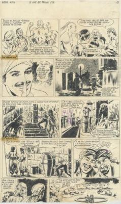 Angelo Di Marco | Nasdine Hodja, Le Livre aux feuilles d’or, Planche 10 | Galerie 9ème Art