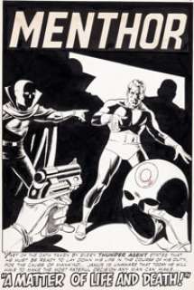 Steve Ditko and Wally Wood T.H.U.N.D.E.R. Agents #7 "A Matter of Life and Death" Splash Page 1 - | Heritage
