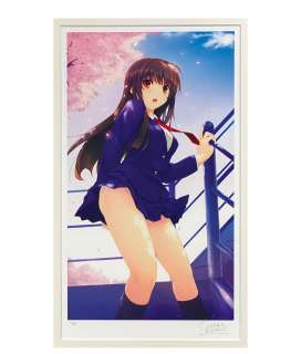 Coffee Kizoku Hand-Drawn Signed Color Reproduction Illustration "On the day the cherry blossoms bloom" | Mandarake (Big Web)