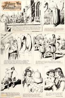 Hal Foster Prince Valiant #1024 Sunday  Comic Strip Original Art dated 9-23-56 (King Features Syndicate,  1956).... (Total: 2 Original Art) | Heritage