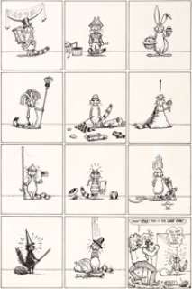 Gilbert Shelton and Dave Sheridan Fabulous Furry Freak  Brothers #4 Fat Freddy‘s Cat Inside Front Cover Original  Ar...