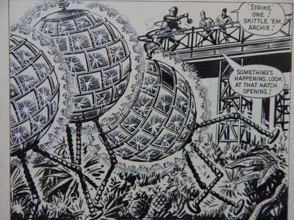 Kearon, Edward | Kearon, Edward - Originele pagina - Archie, de man van Staal - Manece of the Golden Men - (1965) | Catawiki