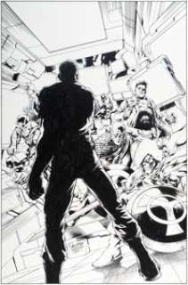 Carlo Pagulayan and Jason Paz Battle Scars #1 Cover Captain America and Nick Fury Original Art (Marvel, -