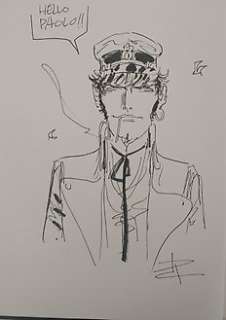 Ruben Pellejero | Corto Maltese - - disegno originale su volume corto maltese Sotto il sole di Mezzanotte - Cartonné - EO | Catawiki