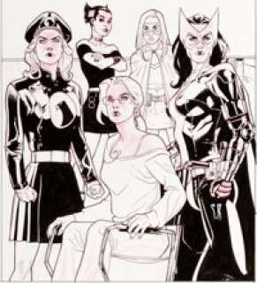 Stephane Roux Birds of Prey: Metropolis or Dust Trade Paperback Cover Original Art Group of 2 (DC, 2008).... (Total: 2 Original Art)