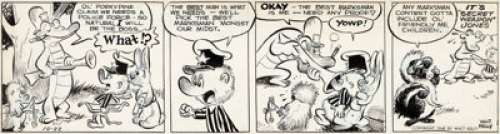 Walt Kelly Pogo Daily Comic Strip Original Art 10-22-48 (New York Star, 1948).... | Heritage