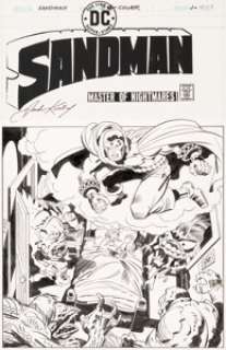Jack Kirby and Mike Royer Sandman #4 Cover Original Art (DC, 1975).... | Heritage