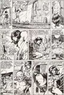 Barry Smith, Tom Sutton, and Tom Palmer Conan the Barbarian #8 Story Page 5 Original Art (Marvel, 1971)....