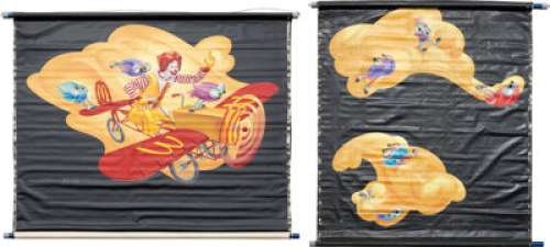 Ronald McDonald and Gobblins Mural Paintings Original Art Group of 2 (McDonald’s/Setmakers, 1980).... (Total: 2 Items) | Heritage