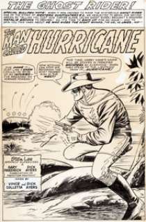 Dick Ayers and Vince Colletta Western Gunfighters #3 Splash Page 1 Original Art (Marvel, 1970).... | Heritage