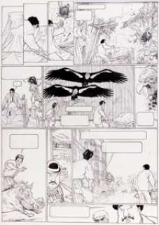 Frank Pé Zoo Tome 2 Planche 105 Planche Originale et sa mise en couleur (Dupuis, 1999).... (Total: 2 Original Art) | Heritage