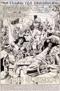  - Gil Kane and Danny Bulanadi Conan the Barbarian #132 Splash Page 1 Original Art (Marvel, 1982)....