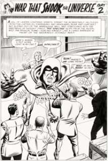  - Murphy Anderson Showcase #60 The Spectre Part 2 "War That Shook the Universe!" Original Art -