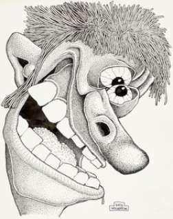 Basil Wolverton Common Types of Barflyze "Eleven Double Martinis" Illustration Original Art (Wolverton Enterprises... | Heritage