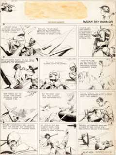 Hal Foster Tarzan #305 Sunday Comic Strip Original Art dated 1-10-37 (United Feature Syndicate, 1937).... | Heritage