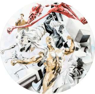 Alex Ross Metal Men Commemorative Plate Painting Original Art (Warner Brothers, 1999)....
