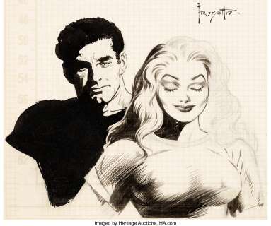 Frank Frazetta Shock Illustrated #4 "Came the Dawn" Unpublished Illustration Original Art (EC, - | Heritage