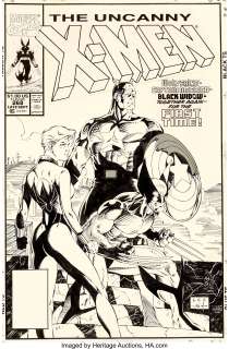 Jim Lee and Scott Williams Uncanny X-Men #268 Cover Original Art (Marvel, 1990). An iconic cover beloved by -