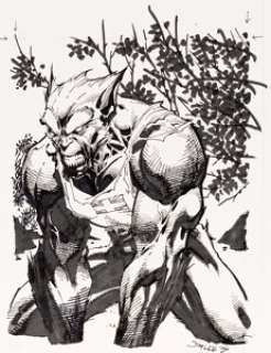 Jim Lee 1996 Wildstorm DV8 #76 "Animal" Trading Card Illustration Evo Original Art (Wildstorm, -