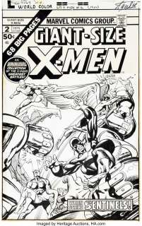 Gil Kane and Klaus Janson Giant-Size X-Men #2 Cover Original Art (Marvel, 1975).... | Heritage