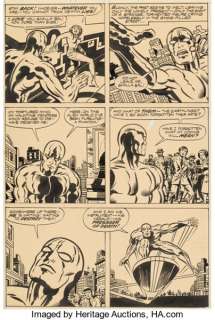 Jack Kirby and Joe Sinnott The Silver Surfer Graphic Novel Story Page 10 Original Art (Marvel/Simon and - | Heritage