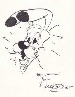 Astérix. Dessin original dédicacé Idéfix | BDEnchères