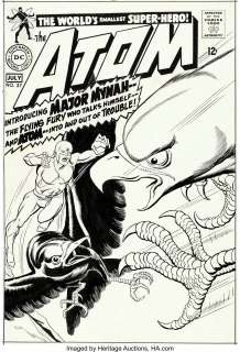 Gil Kane and Sid Greene - The Atom #37 Cover Original Art (DC, 1968).