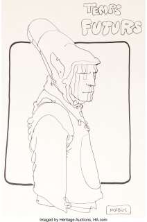 Jean Giraud (Moebius) | Arzach #3 Couverture Originale (Les Temps Futurs, 1976). Jean Giraud (Moebius) Arzach #3 Original Art Cover (Les Temps Futurs, 1976). | Heritage