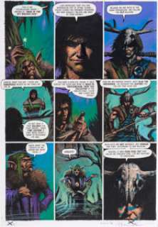 Nick Percival - 2000 AD #1033 Slaine Planche 8 (Egmont Fleetway Ltd., 1997). Nick Percival 2000 AD #1033 "Slaine" Story Page 8 Original Art (Egmont Fleetway Ltd., 1997).