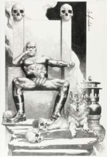 Jay Anacleto - The Phantom after Lee Falk Illustration Original Art (2007). Jay Anacleto The Phantom after Lee Falk Illustration Original Art (2007).