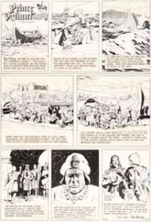 John Cullen Murphy - Prince Valiant #1953 Sunday Comic Strip Original Art dated 7-14-74 (King Features Syndicate, 19...