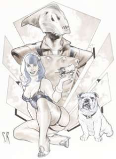 Roux, Stéphane - Stéphane Roux - The Rocketeer Illustration Original Art (c. 2017)....