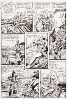 Webb, Robert - Robert Webb Jumbo Comics #161 "Sheena" Story Page 4 Original Art (Fiction House, 1952). ...