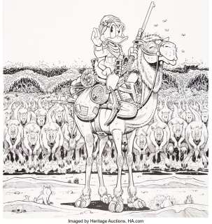 Rosa, Don - Don Rosa The Life and Times of Scrooge McDuck - Uncle Scrooge #291 Cover Original Art (Gladstone, 1995)....