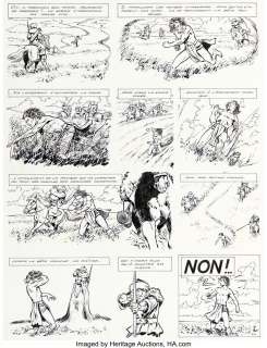 Craenhals, François - François Craenhals Chevalier Ardent, La Loi de la Steppe #3 Story Page 24 Original Art (Casterman, 1971)....