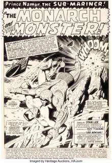 Adkins, Dan | Dan Adkins Tales to Astonish #93 Splash Page 1 Original Art (Marvel, 1967). ... | Heritage