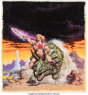 Norem, Earl - Earl Norem He-Man and the Masters of the Universe Magazine #10 Spring-1987 Page 3 Bionatops Painting Original Art ...